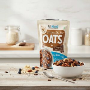 Chocolate Mix Nut Oats – Crunchy, Nutty, Chocolatey Breakfast