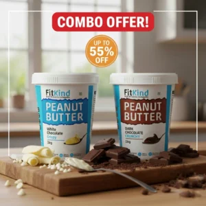 Upto 55% off ⬇️combo pack white chocolate crispy + dark chocolate crunchy peanut butter