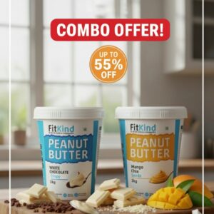 Upto 55% off ⬇️combo pack white chocolate crispy + Mango chia peanut butter